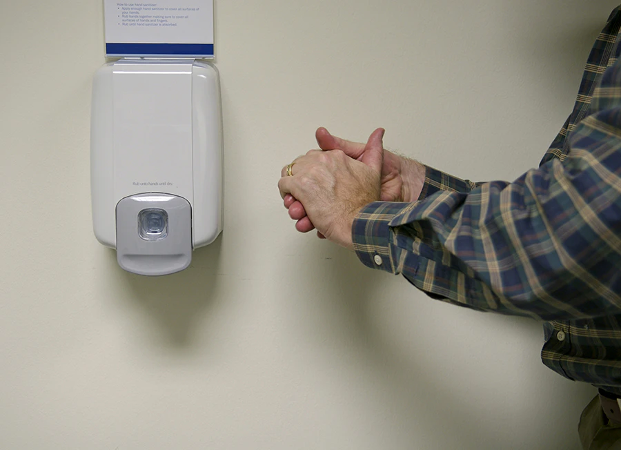 hand-sanitizing-station
